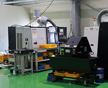 CNC 선반 작업 현장